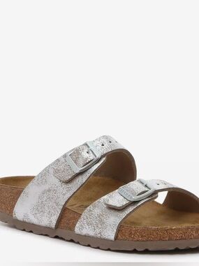 Birkenstock Silver Metallic Sandals